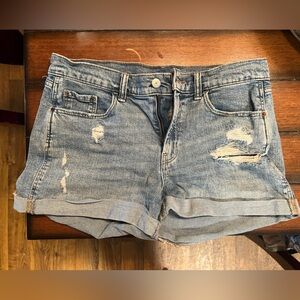 Mid rise old navy jean shorts